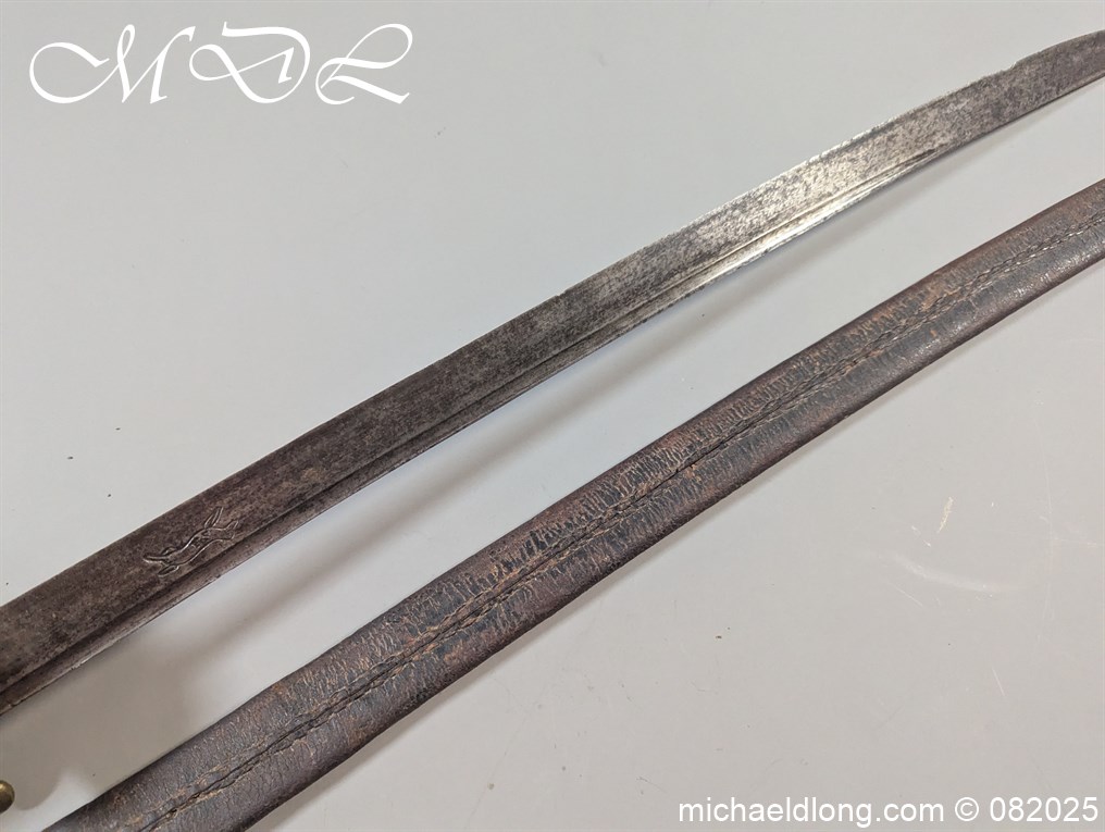 British 1742 Brass Hilted Hanger S Harvey - Image 31