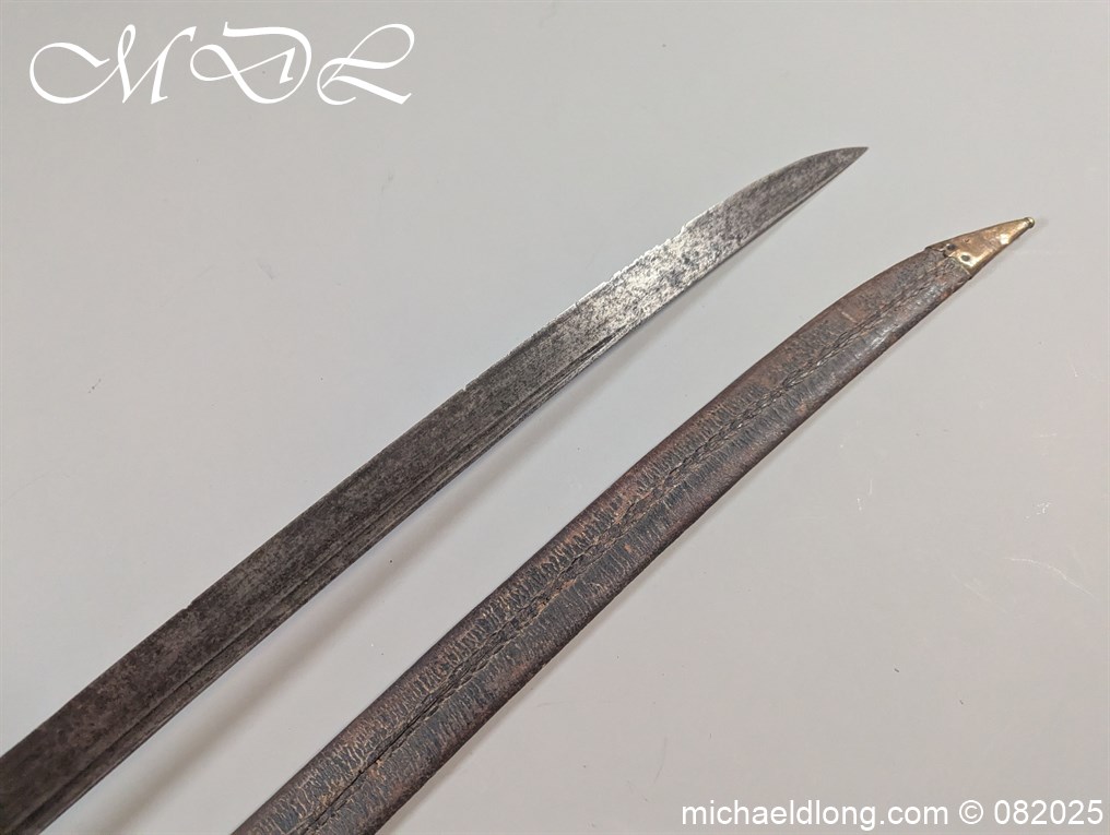British 1742 Brass Hilted Hanger S Harvey - Image 30