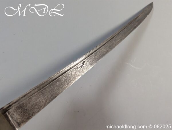 British 1742 Brass Hilted Hanger S Harvey - Image 24