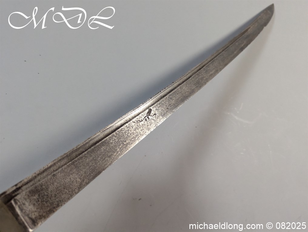 British 1742 Brass Hilted Hanger S Harvey - Image 24