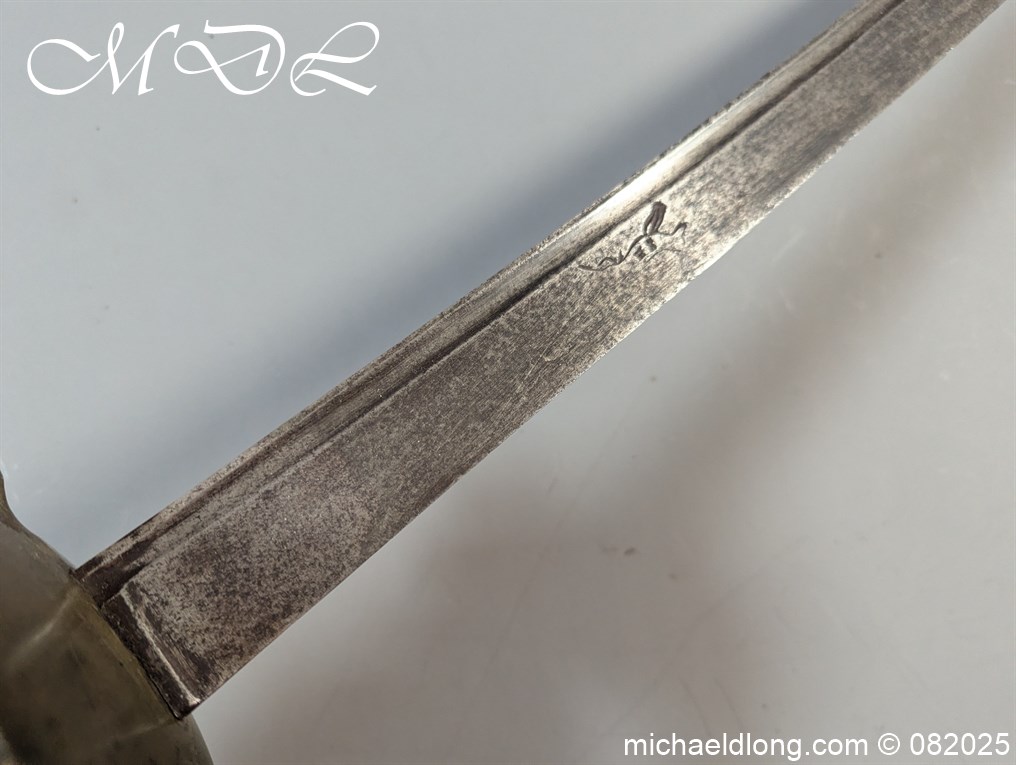 British 1742 Brass Hilted Hanger S Harvey - Image 23