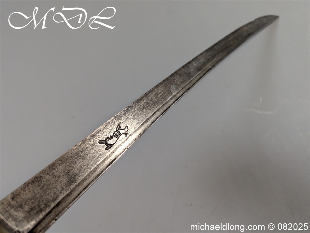 British 1742 Brass Hilted Hanger S Harvey - Image 19