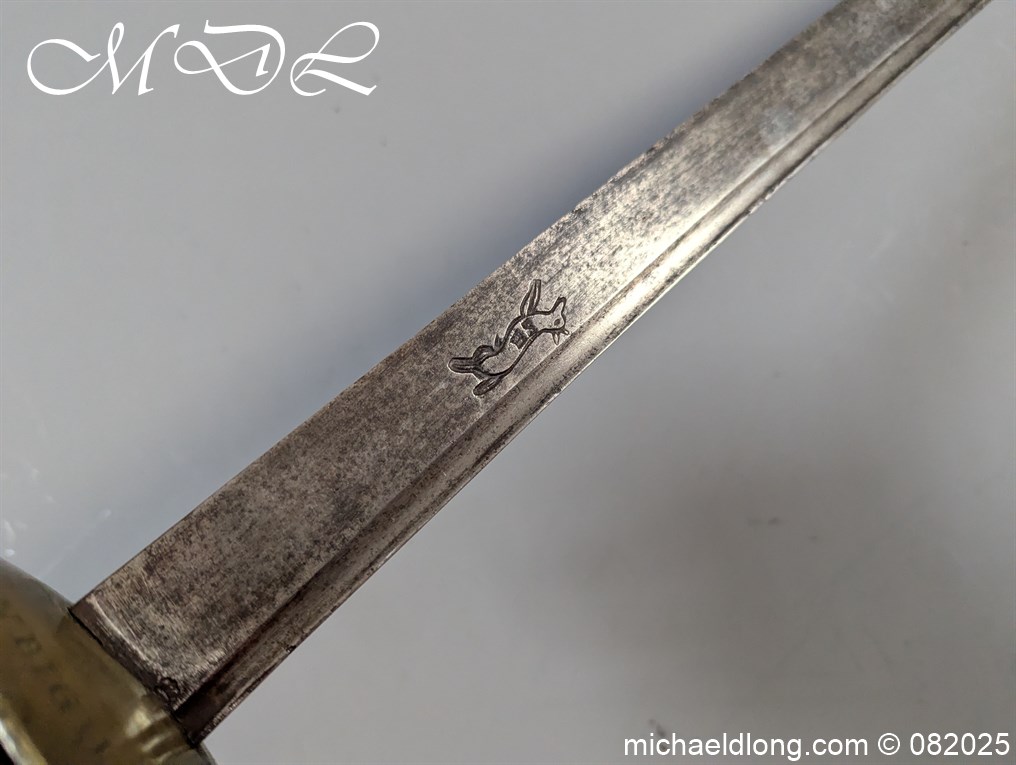 British 1742 Brass Hilted Hanger S Harvey - Image 18
