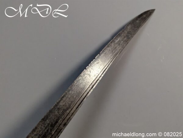 British 1742 Brass Hilted Hanger S Harvey - Image 16