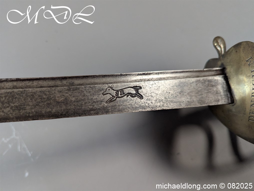 British 1742 Brass Hilted Hanger S Harvey - Image 15