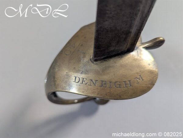 British 1742 Brass Hilted Hanger S Harvey - Image 14