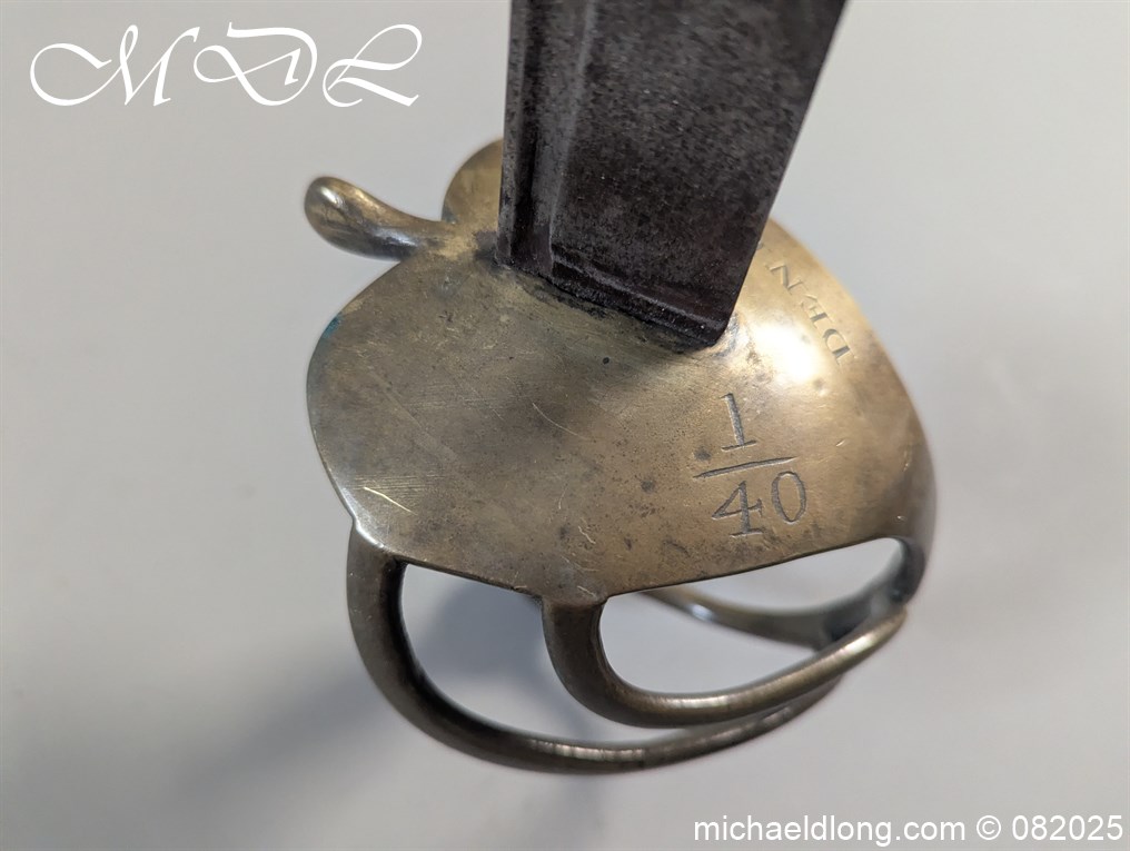 British 1742 Brass Hilted Hanger S Harvey - Image 13