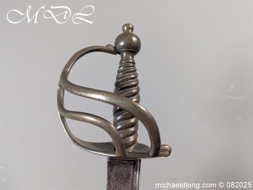 British 1742 Brass Hilted Hanger S Harvey - Image 12