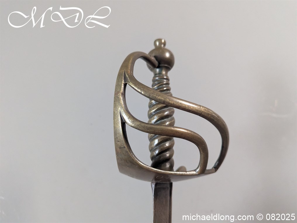 British 1742 Brass Hilted Hanger S Harvey - Image 11
