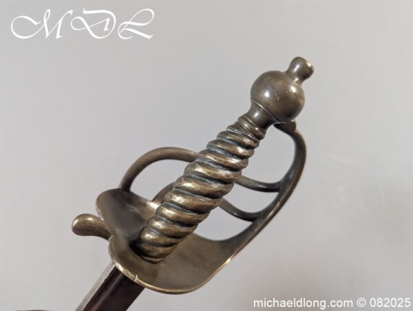 British 1742 Brass Hilted Hanger S Harvey - Image 9