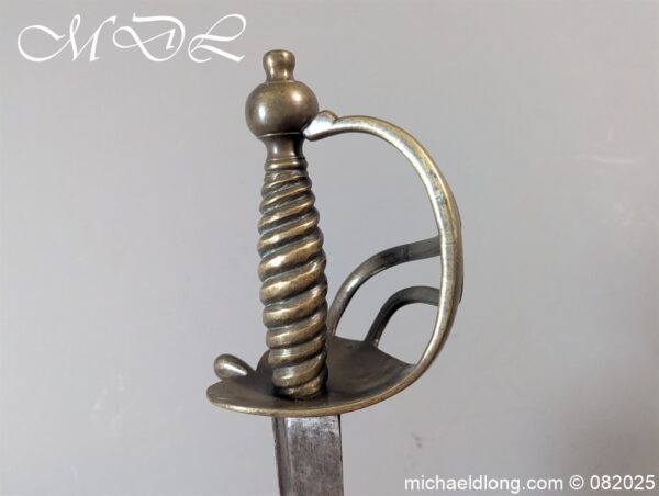 British 1742 Brass Hilted Hanger S Harvey - Image 8