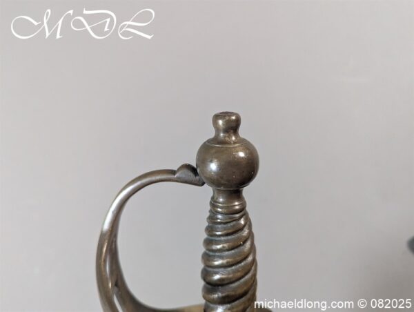 British 1742 Brass Hilted Hanger S Harvey - Image 7