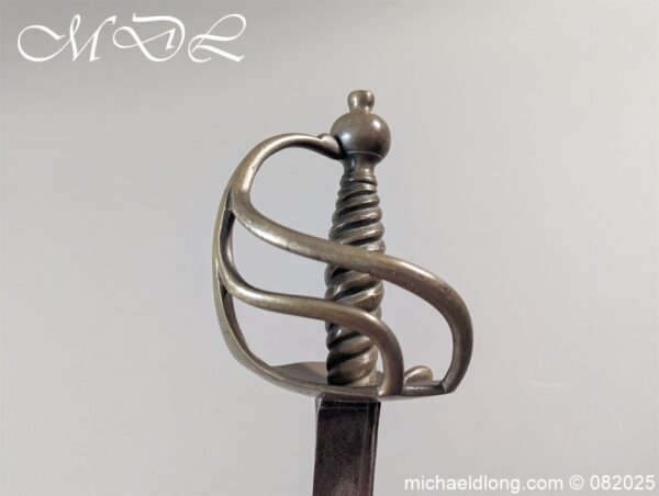 British 1742 Brass Hilted Hanger S Harvey - Image 4