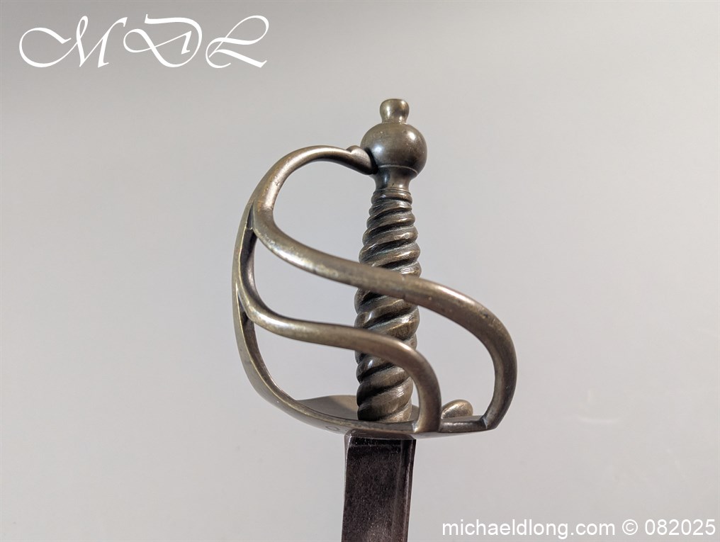 British 1742 Brass Hilted Hanger S Harvey - Image 4