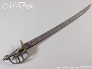 British 1742 Brass Hilted Hanger S Harvey