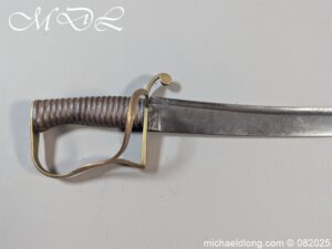 Alternative view of British Army Brass Hilted Sidearm
