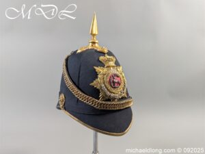 Royal West Surrey Regiment Officers Blue Cloth Helmet