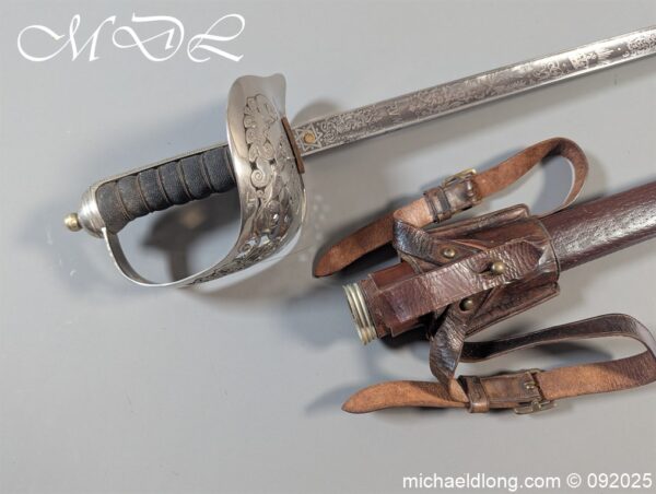 British WW1 RFC Officers Sword R V Walker MC - Image 2