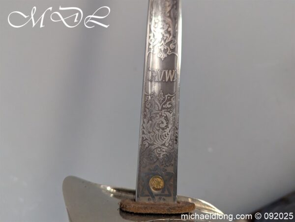 British WW1 RFC Officers Sword R V Walker MC - Image 24