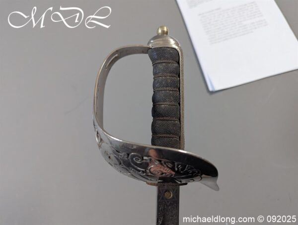 British WW1 RFC Officers Sword R V Walker MC - Image 14