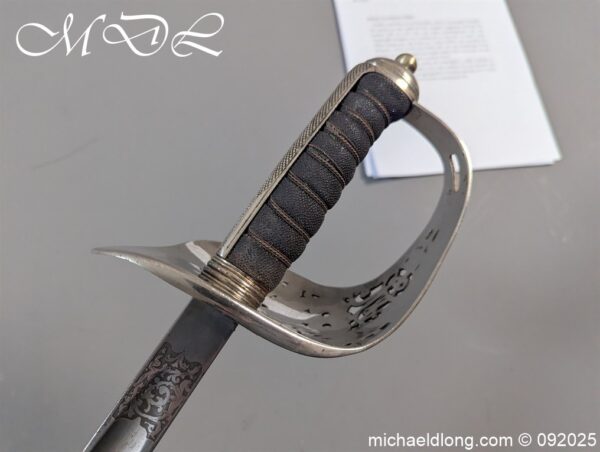 British WW1 RFC Officers Sword R V Walker MC - Image 10
