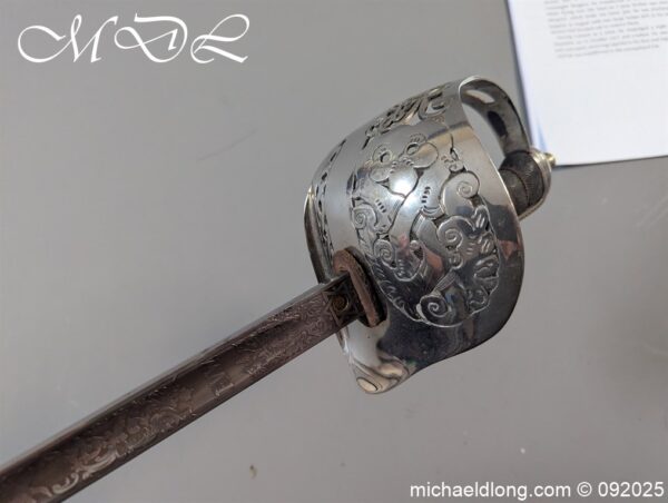 British WW1 RFC Officers Sword R V Walker MC - Image 8