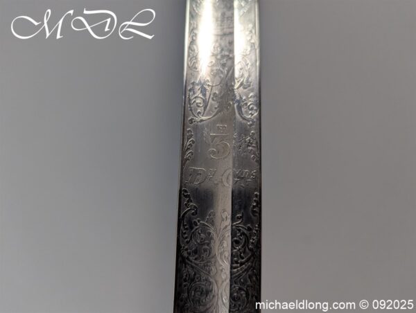 Victorian 3rd Dragoon Guards Heavy Cavalry Presentation Sword - Image 24