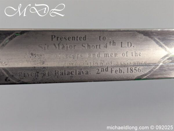 Victorian 3rd Dragoon Guards Heavy Cavalry Presentation Sword - Image 12