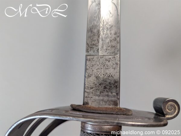 British St Georges Rifles Officers Sword - Image 13