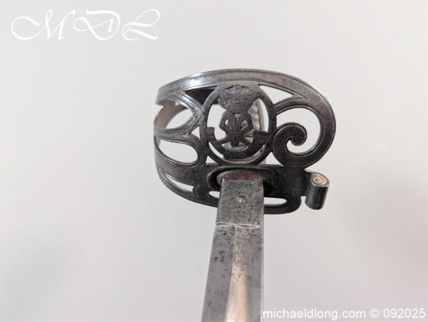 British St Georges Rifles Officers Sword - Image 9