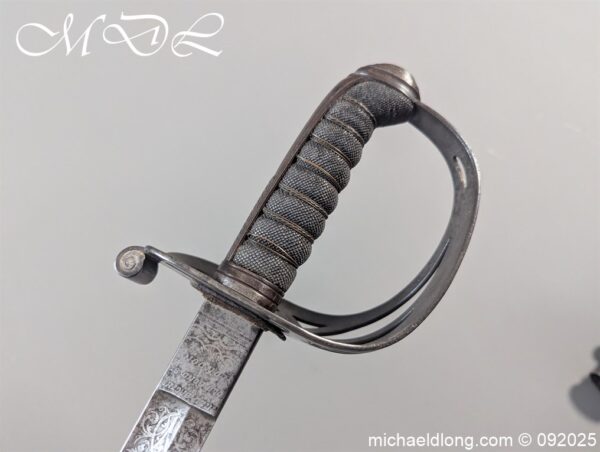British St Georges Rifles Officers Sword - Image 7