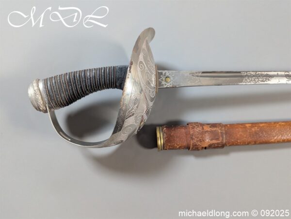 British 1912 Presentation Officers Sword - Regt Segt Major G Hudgell DSO - DCM - Image 2