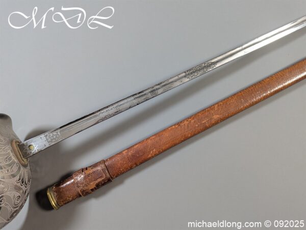British 1912 Presentation Officers Sword - Regt Segt Major G Hudgell DSO - DCM - Image 37