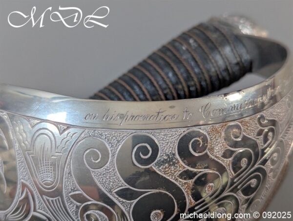 British 1912 Presentation Officers Sword - Regt Segt Major G Hudgell DSO - DCM - Image 18