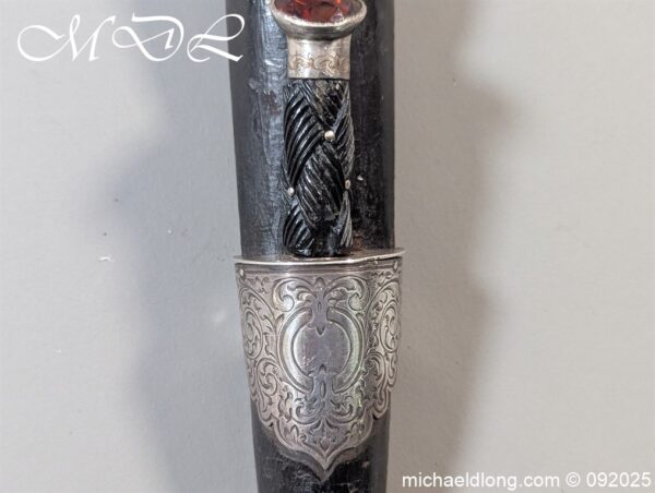 Edwardian Silver Mounted Dress Dirk - Image 27