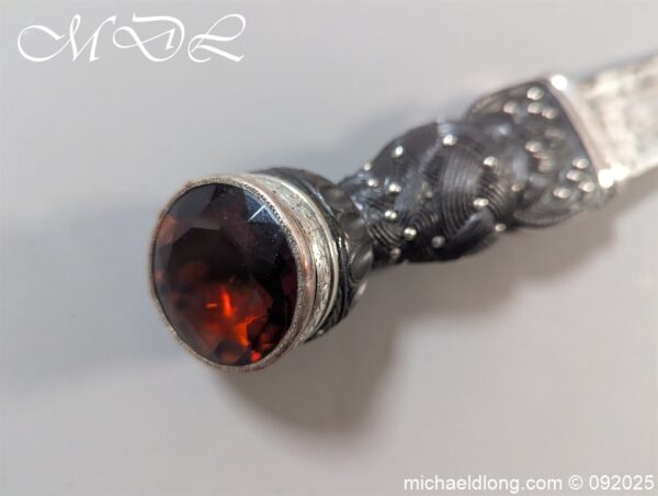 Edwardian Silver Mounted Dress Dirk - Image 24