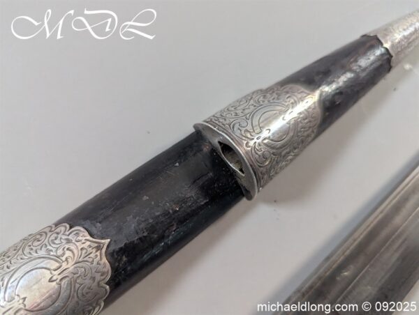 Edwardian Silver Mounted Dress Dirk - Image 12