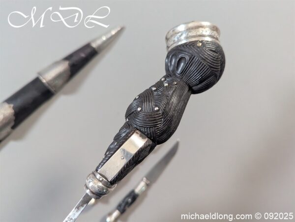 Edwardian Silver Mounted Dress Dirk - Image 8