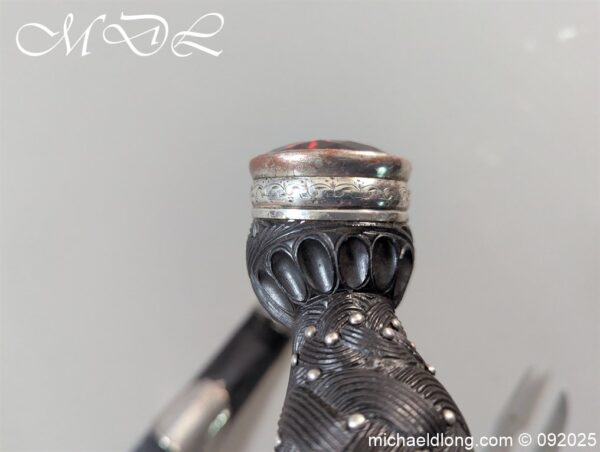 Edwardian Silver Mounted Dress Dirk - Image 6