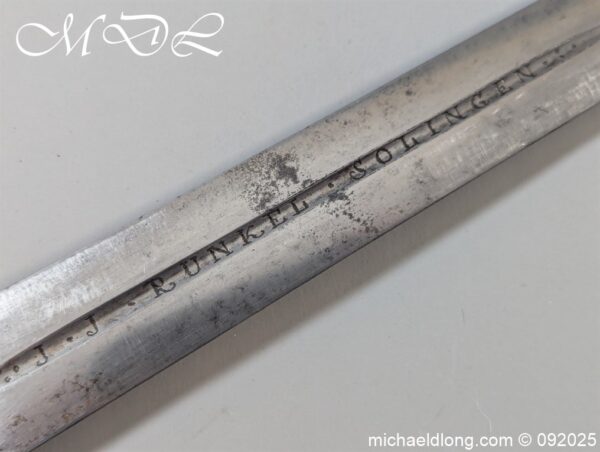 English Georgian Military Sword J J Runkel - Image 10
