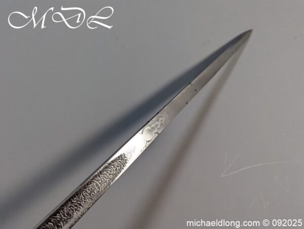 British 6th Gurkha Rifles Officers Sword ER 2 by Wilkinson - Image 16