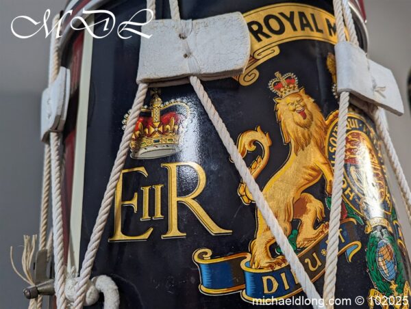 Royal Marines ER 2 Parade Drum - Image 13