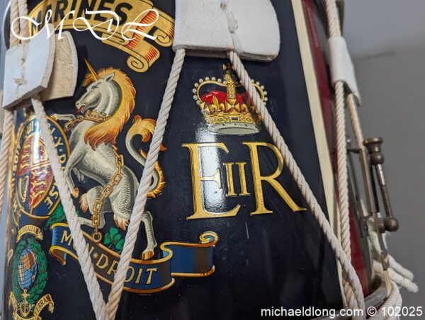 Royal Marines ER 2 Parade Drum - Image 12