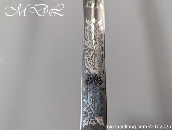 Scottish ER 2 Seaforth Highlanders Officers Sword - Image 22