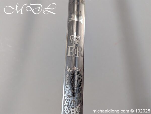 Scottish ER 2 Seaforth Highlanders Officers Sword - Image 21