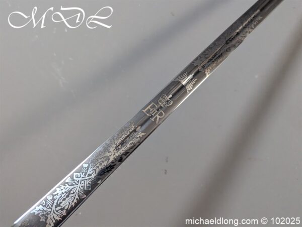 Scottish ER 2 Seaforth Highlanders Officers Sword - Image 19