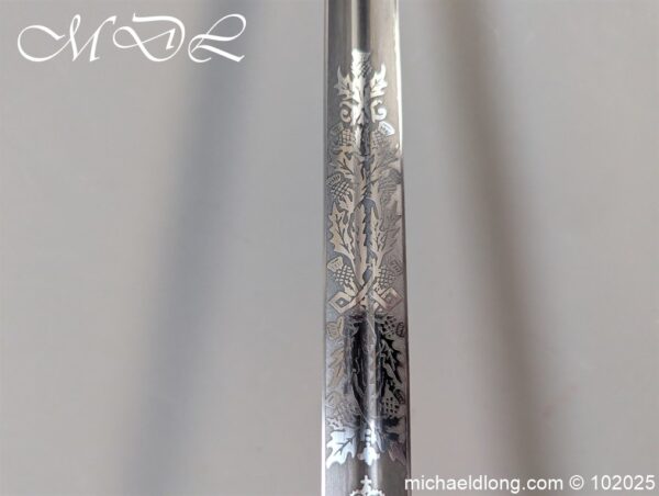 Scottish ER 2 Seaforth Highlanders Officers Sword - Image 13