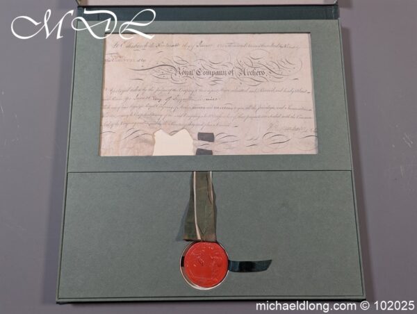 Royal Company of Archers Admittance Indenture dated 1790
