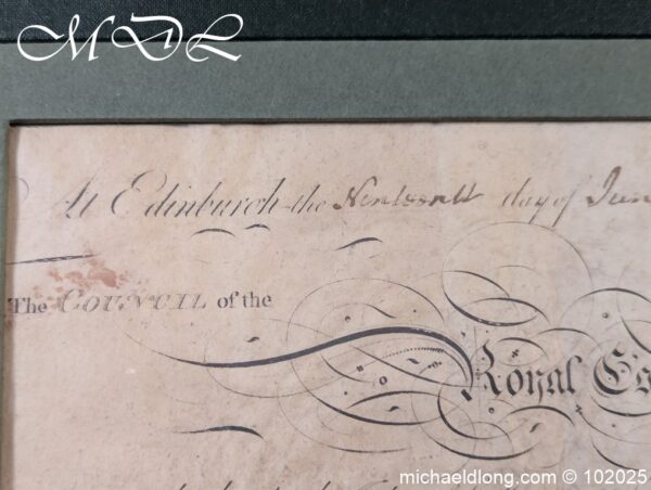 Royal Company of Archers Admittance Indenture dated 1790 - Image 10