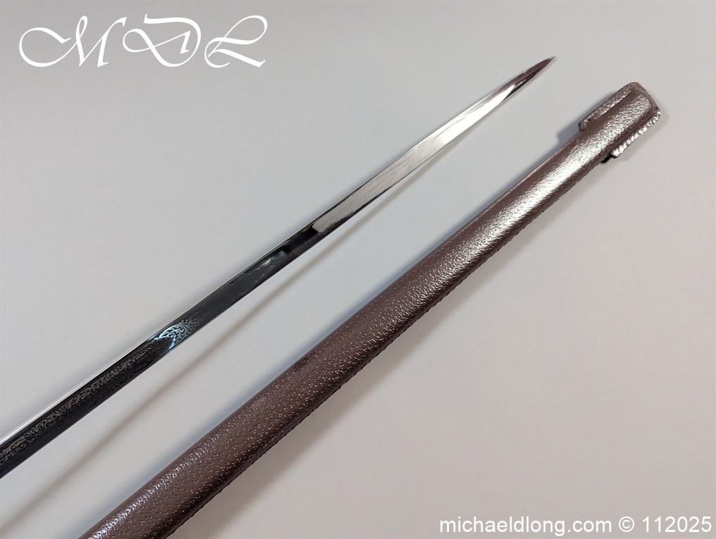 British ER 2 Royal Marines Officers Sword - Image 26